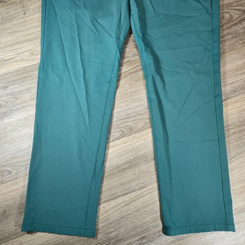 Bonobos Golf Pants Mens 36x32 Green Athletic Fit Performance Stretch Straight
